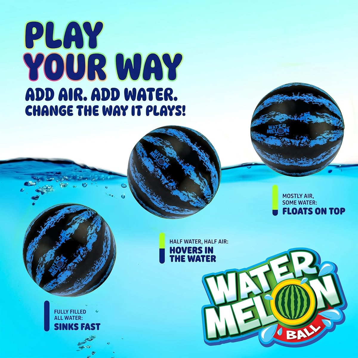 Watermelon Ball 9″ Blue — view 3