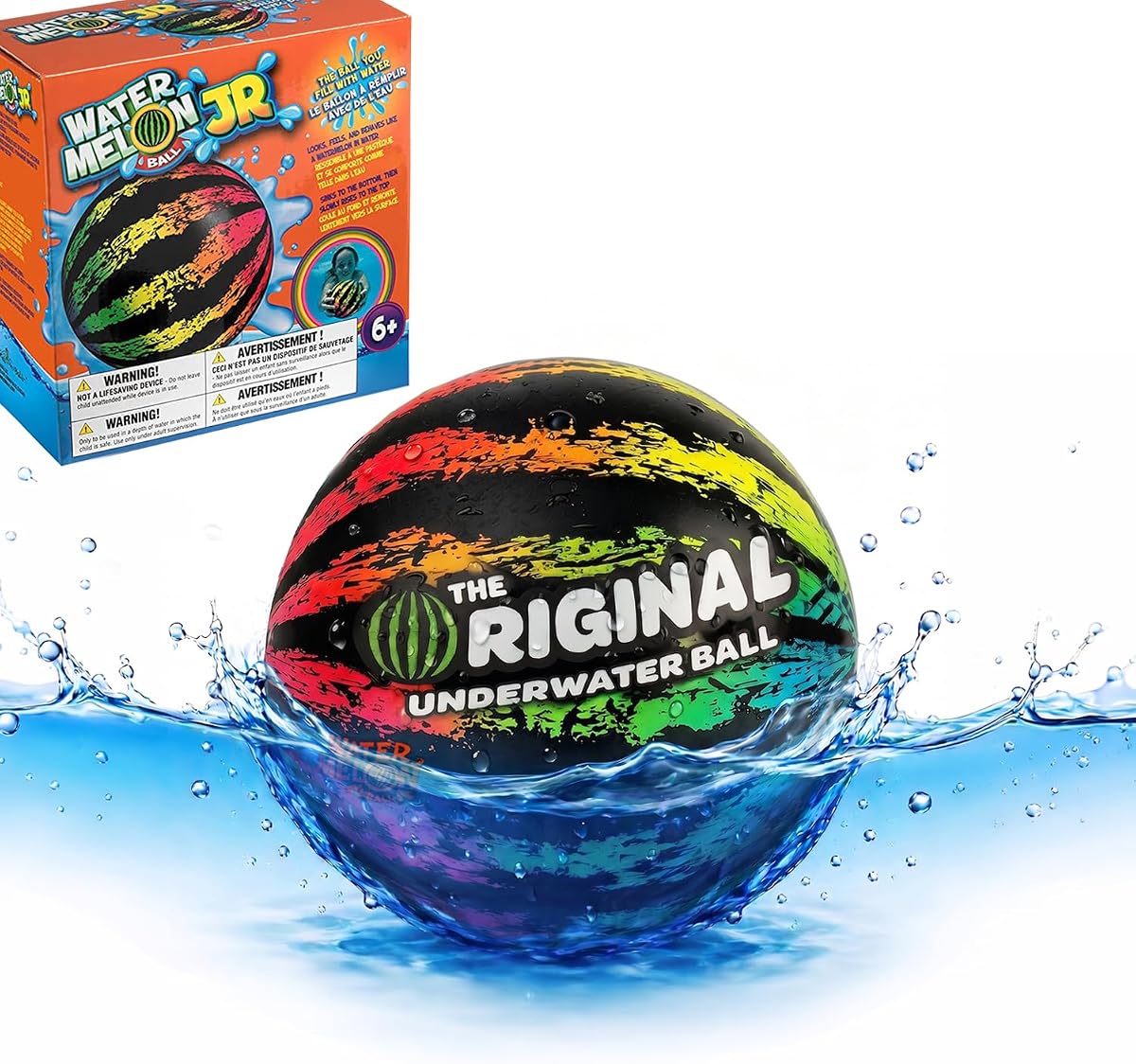 Watermelon Ball JR 6.5″ — underwater pool balls